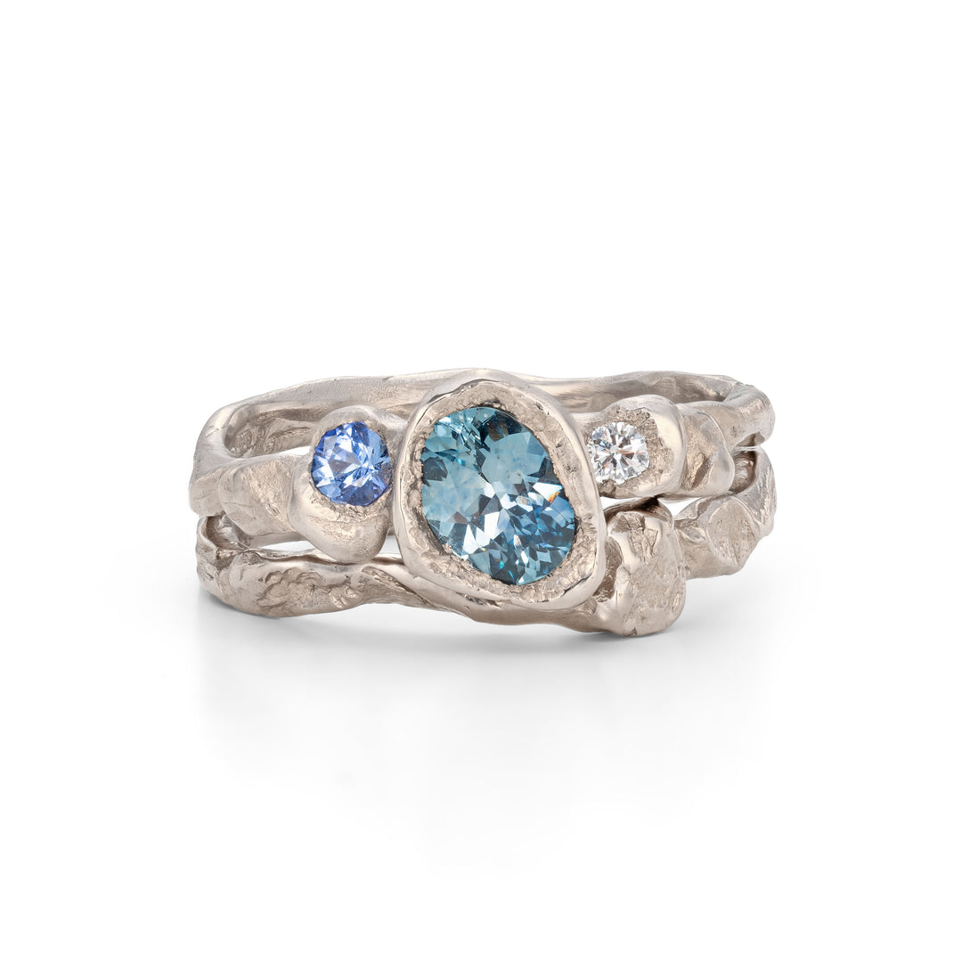 Adakite North Band 18ct White Gold