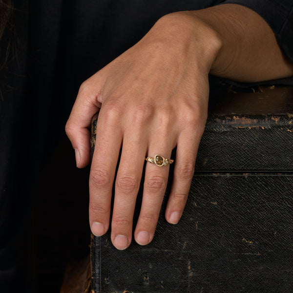 Coloured Brown Diamond Engagement Ring Handmade Emily Nixon