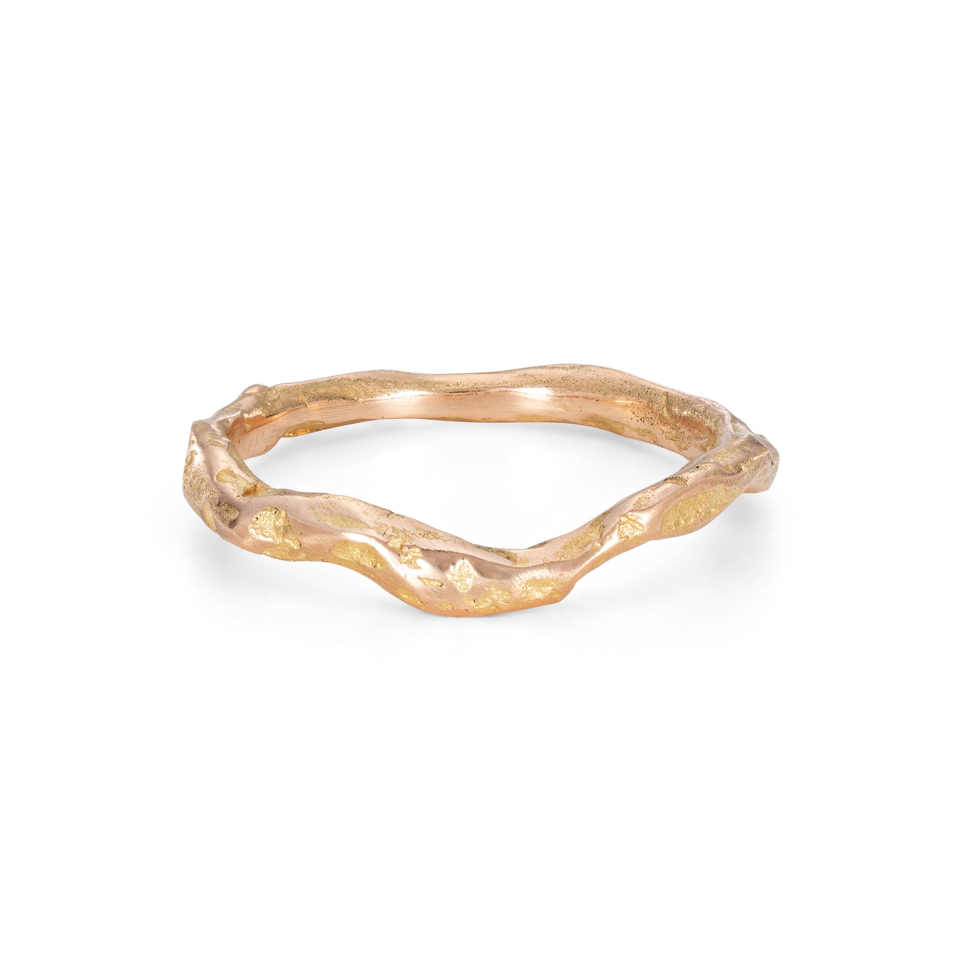 Carn Wedding Band 18ct Rose Gold
