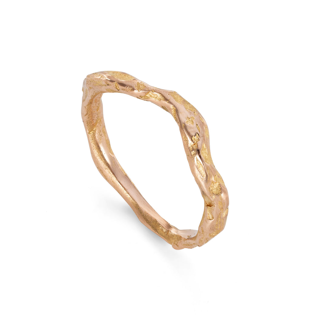 Carn Wedding Band 18ct Rose Gold