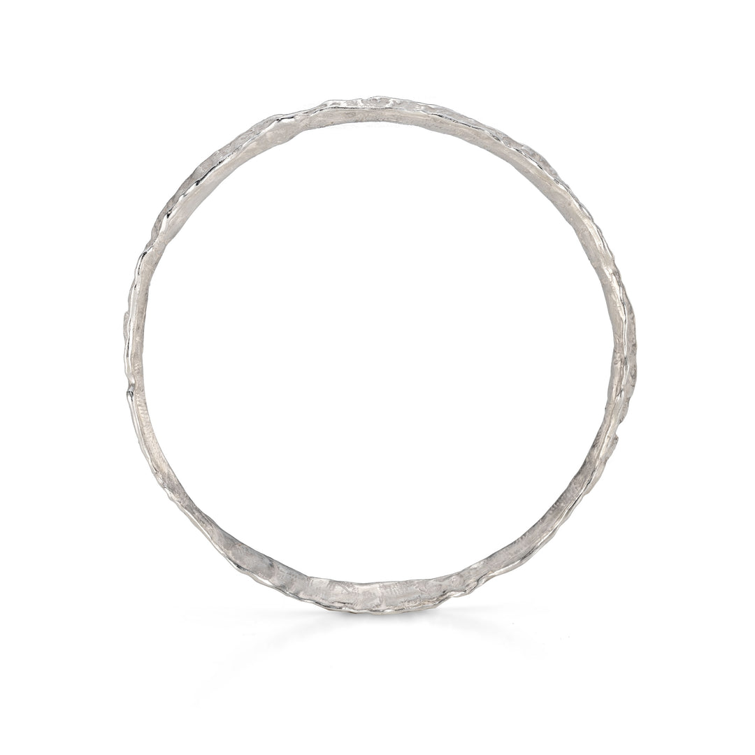 Wave Bangle Silver