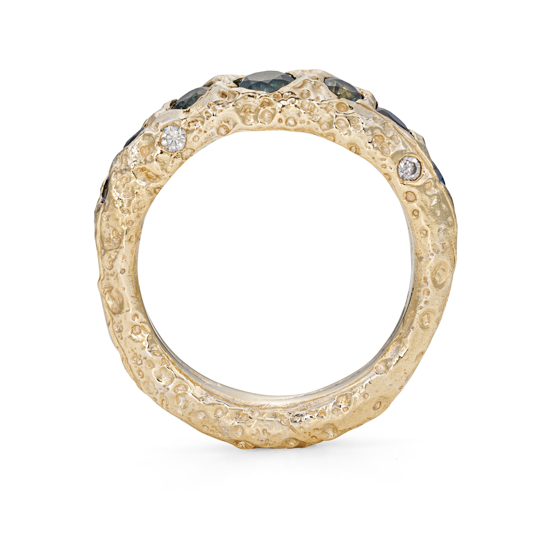 Ocean Teal Urchin Ring