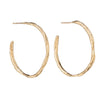 Ripple Hoops 9ct Gold