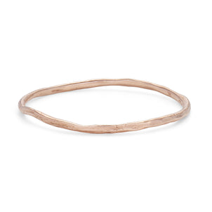 Rock Fine Bangle 9ct Rose Gold