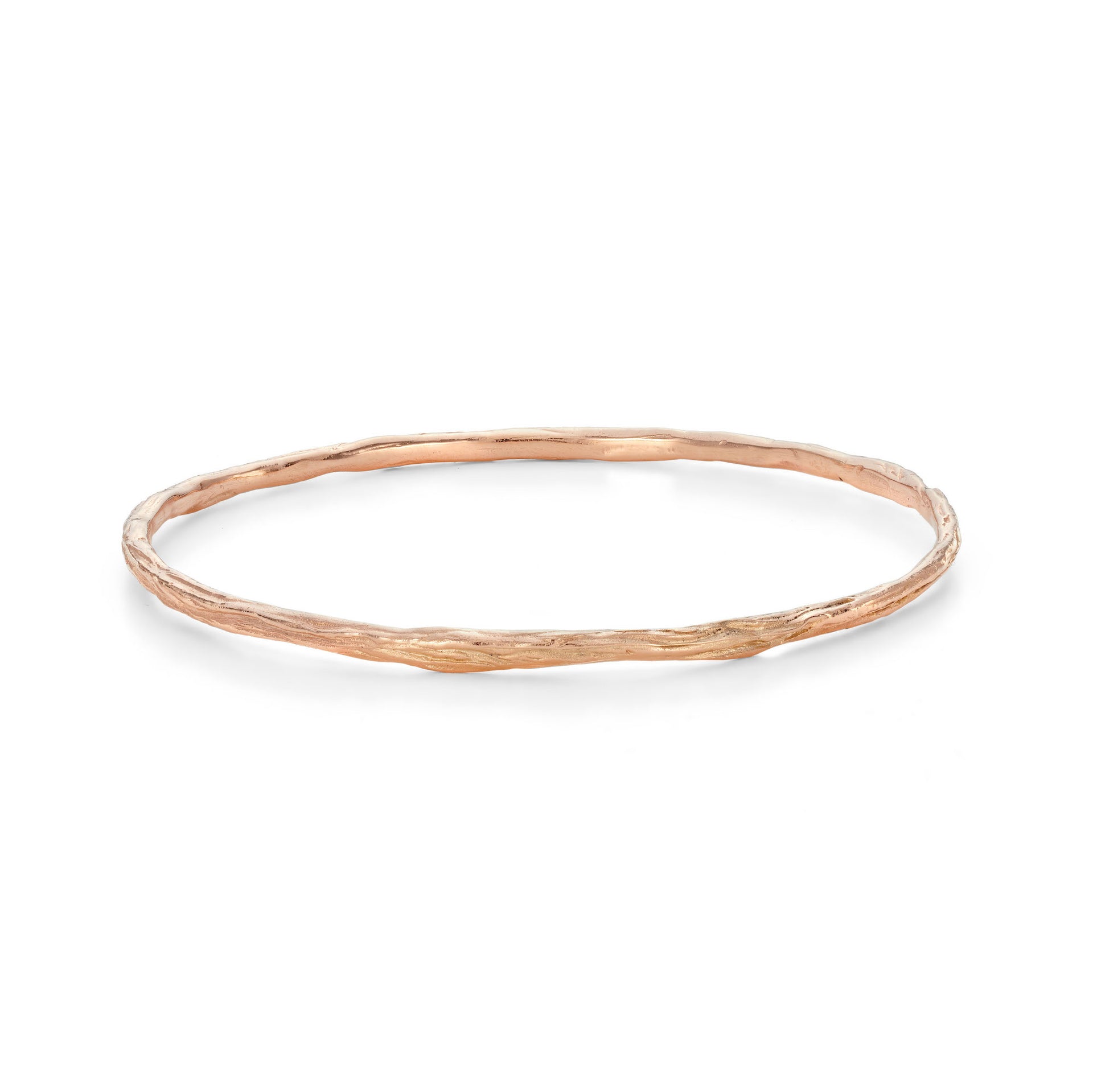 Ripple Bangle 9ct Rose Gold