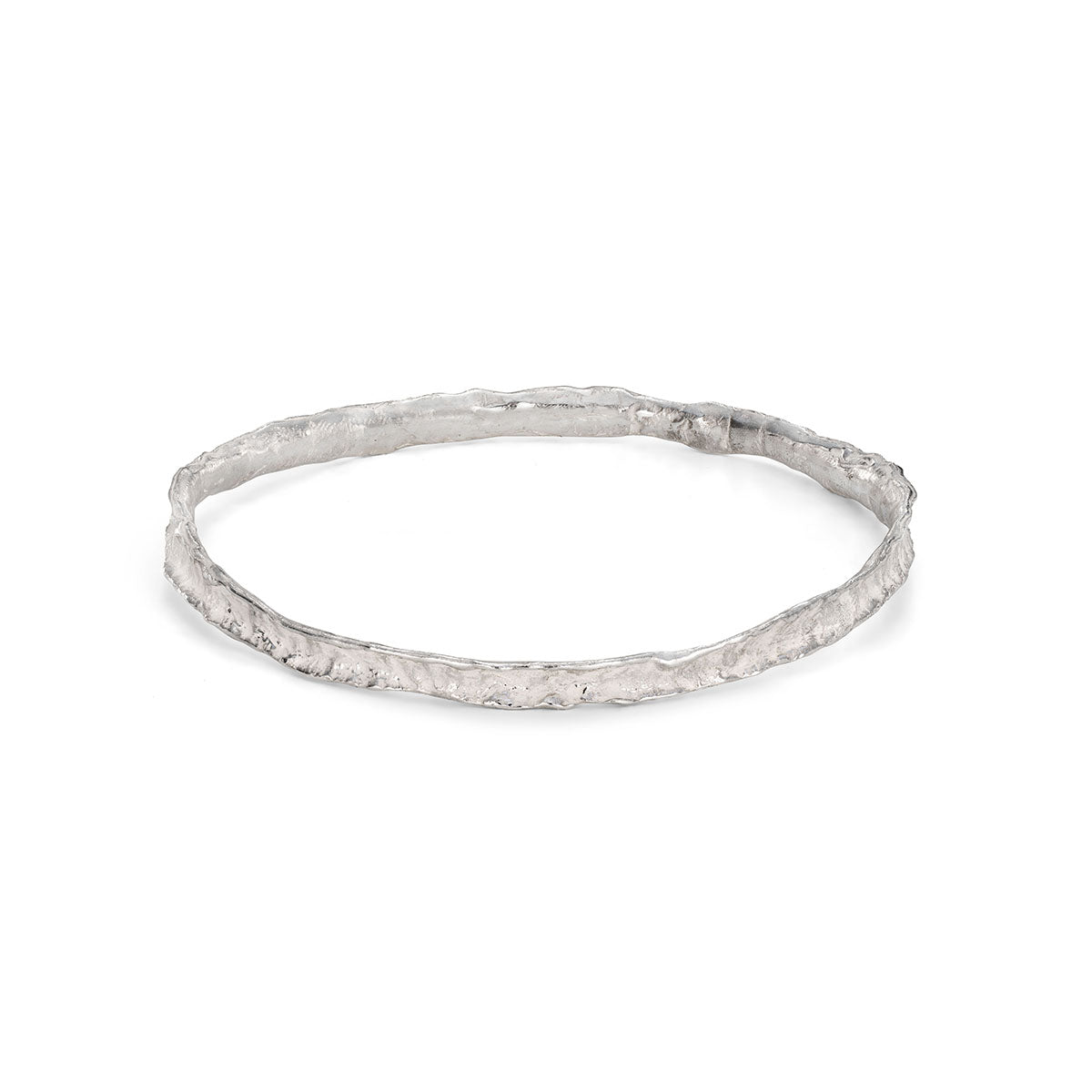 Wave Fine Bangle Silver