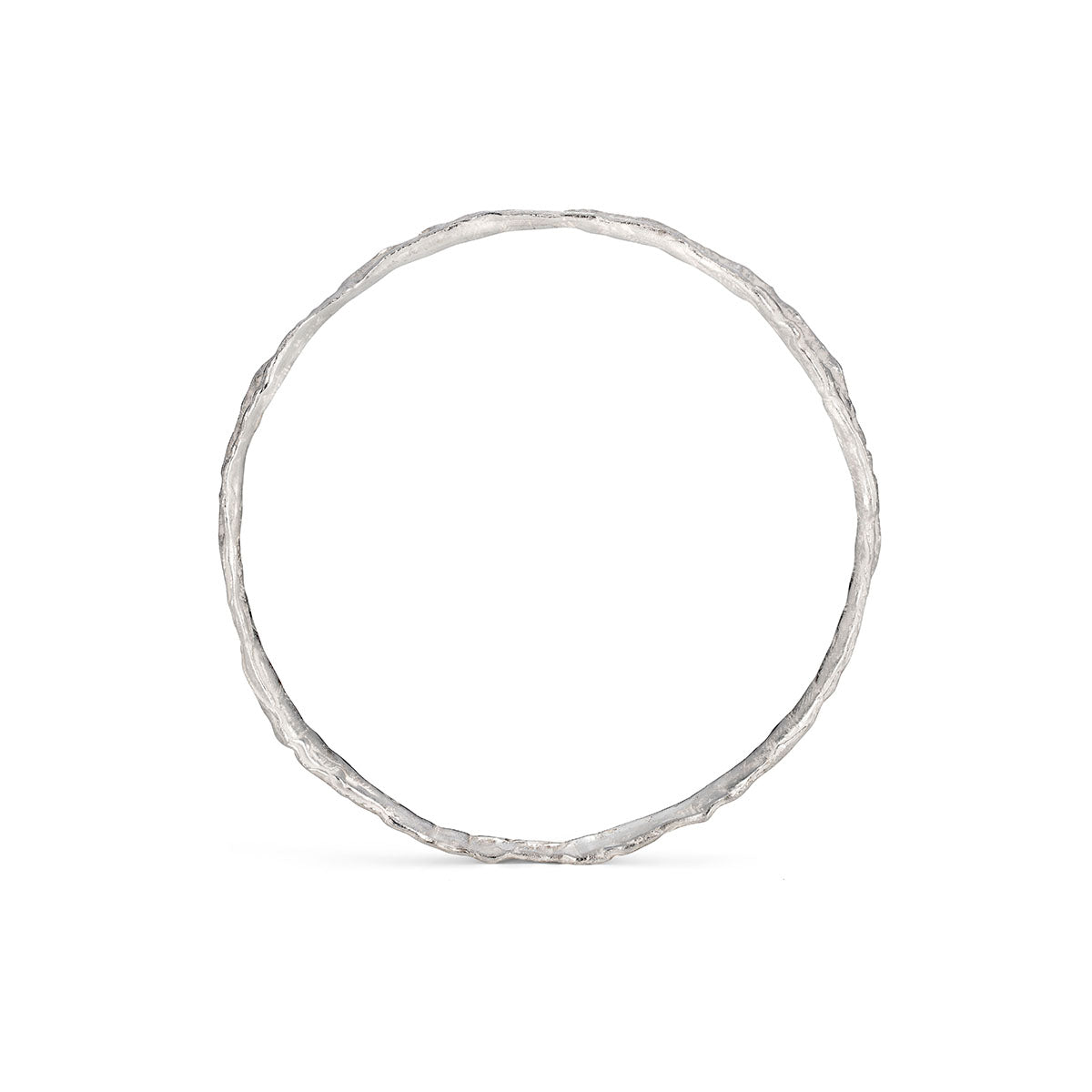 Wave Fine Bangle Silver