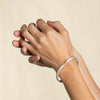 Rugged Rock Cuff Silver