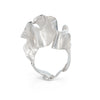 Sculptural Kelp Silver Ring Sample Size S