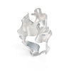 Sculptural Kelp Silver Ring Sample Size S