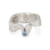 Sapphire Split Ring Silver Size L