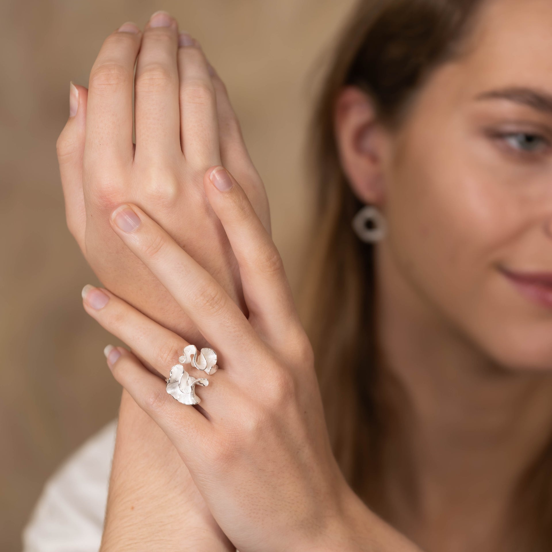 Silver Kelp Ring