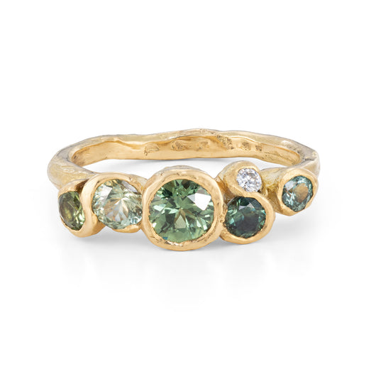 Sea Green Sapphire Nori Ring