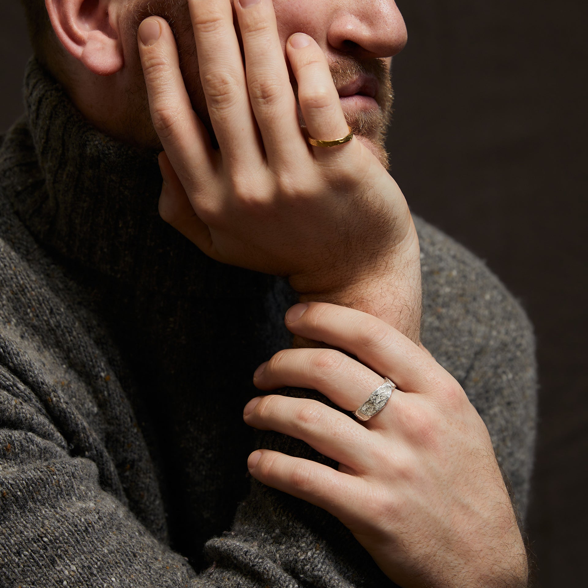 Granite Tor Ring Silver