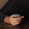 Ocean Stone Sapphire Carn Ring