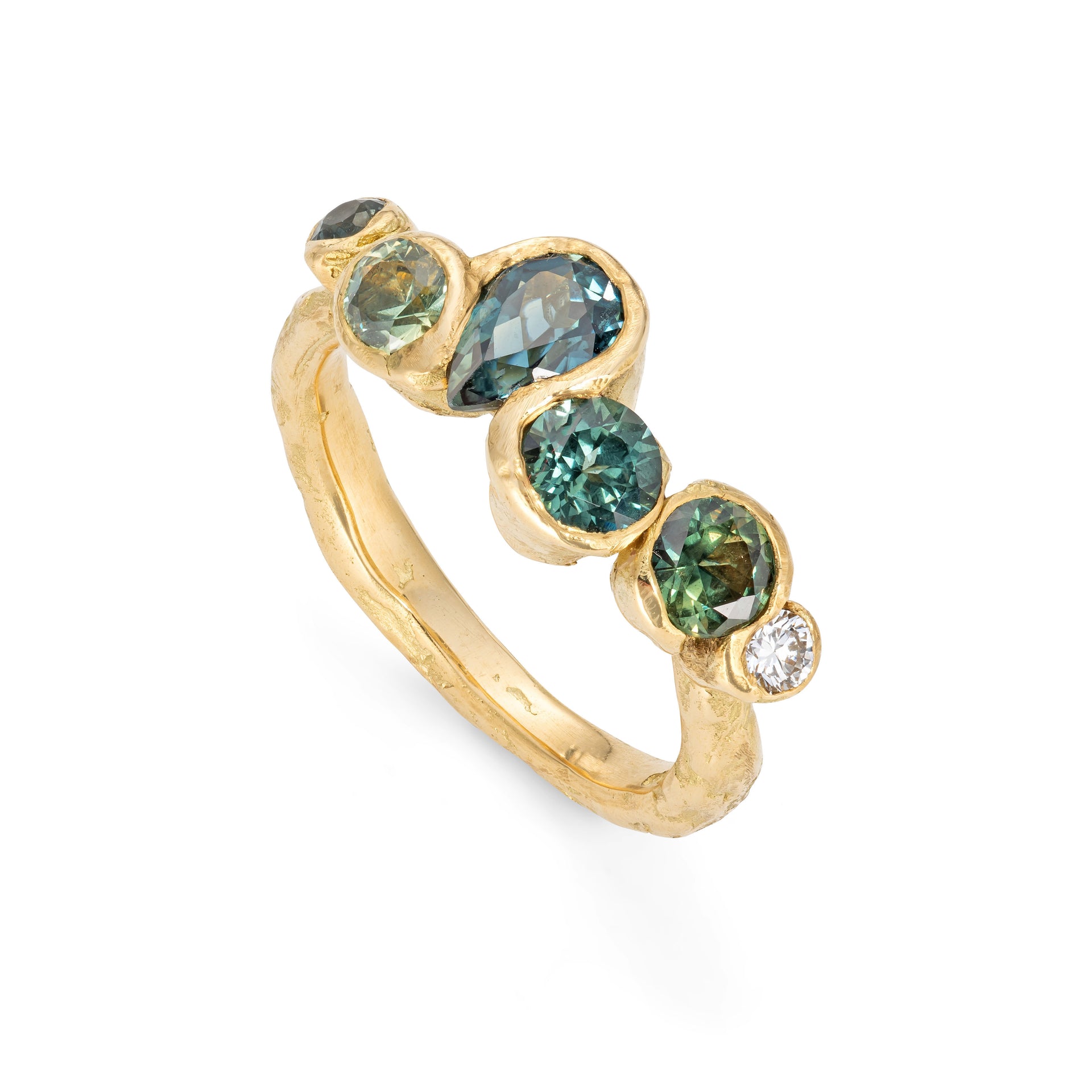 Sapphire Shoal Ring Stack