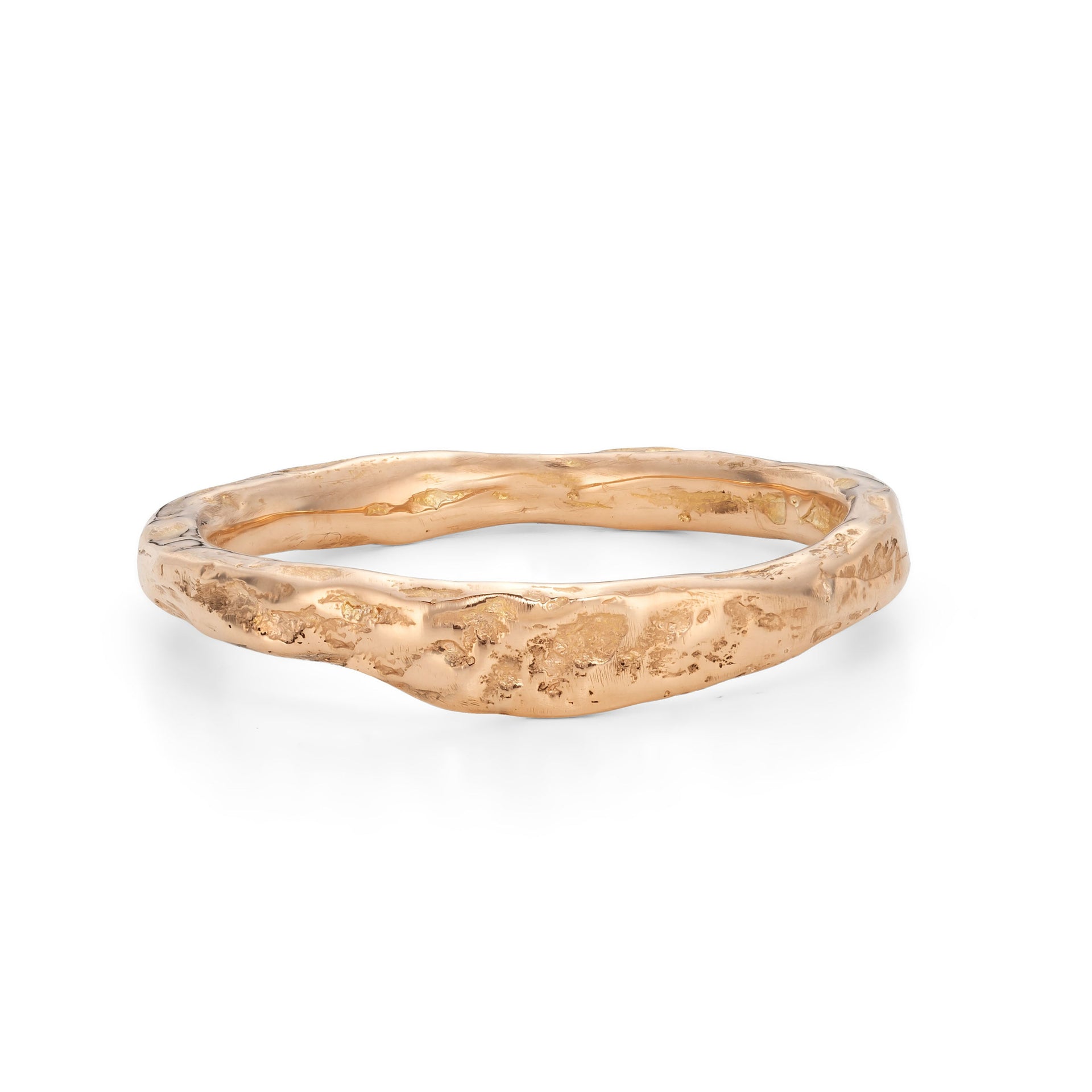 18ct rose gold wedding band