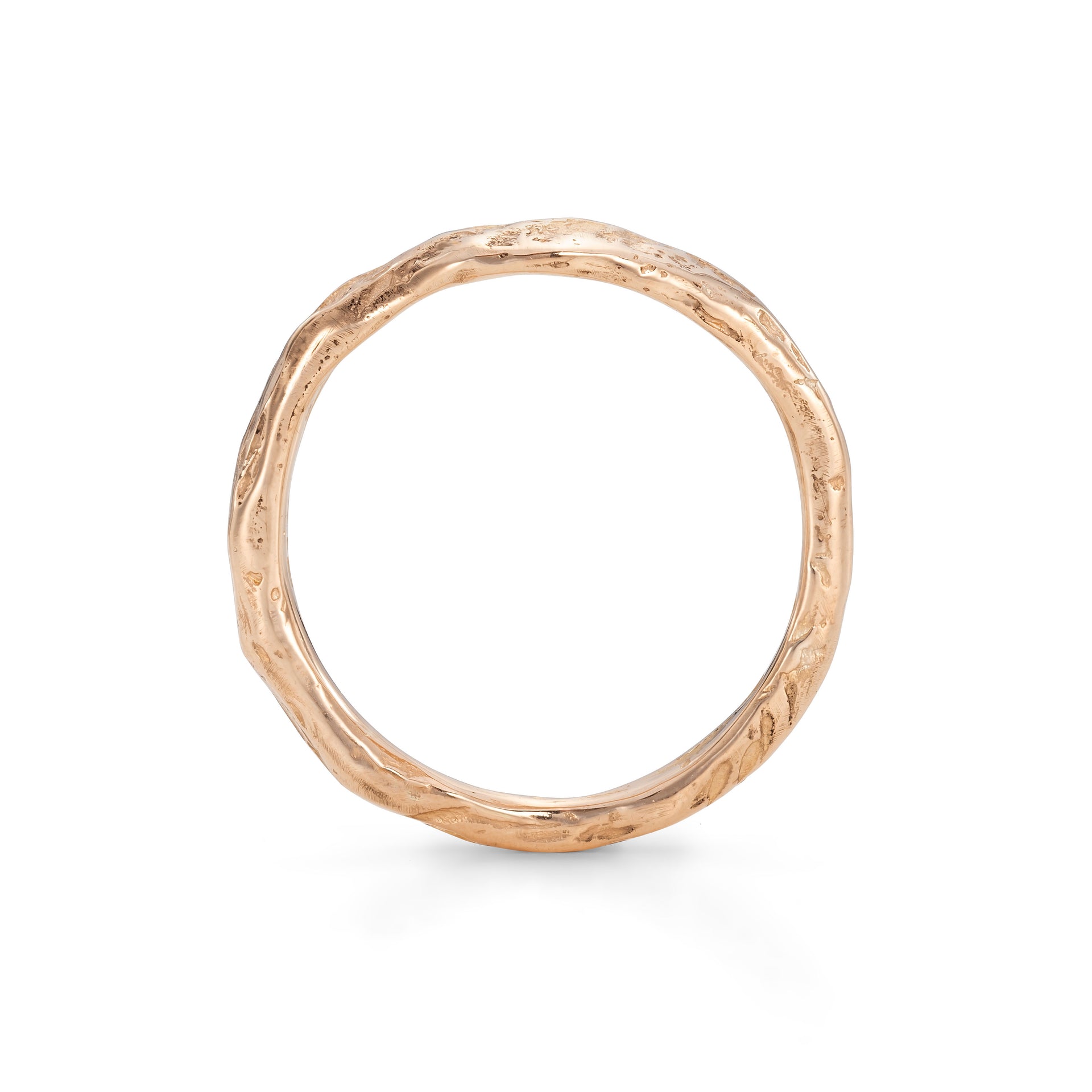 Plateau Wedding Band 18ct Rose Gold