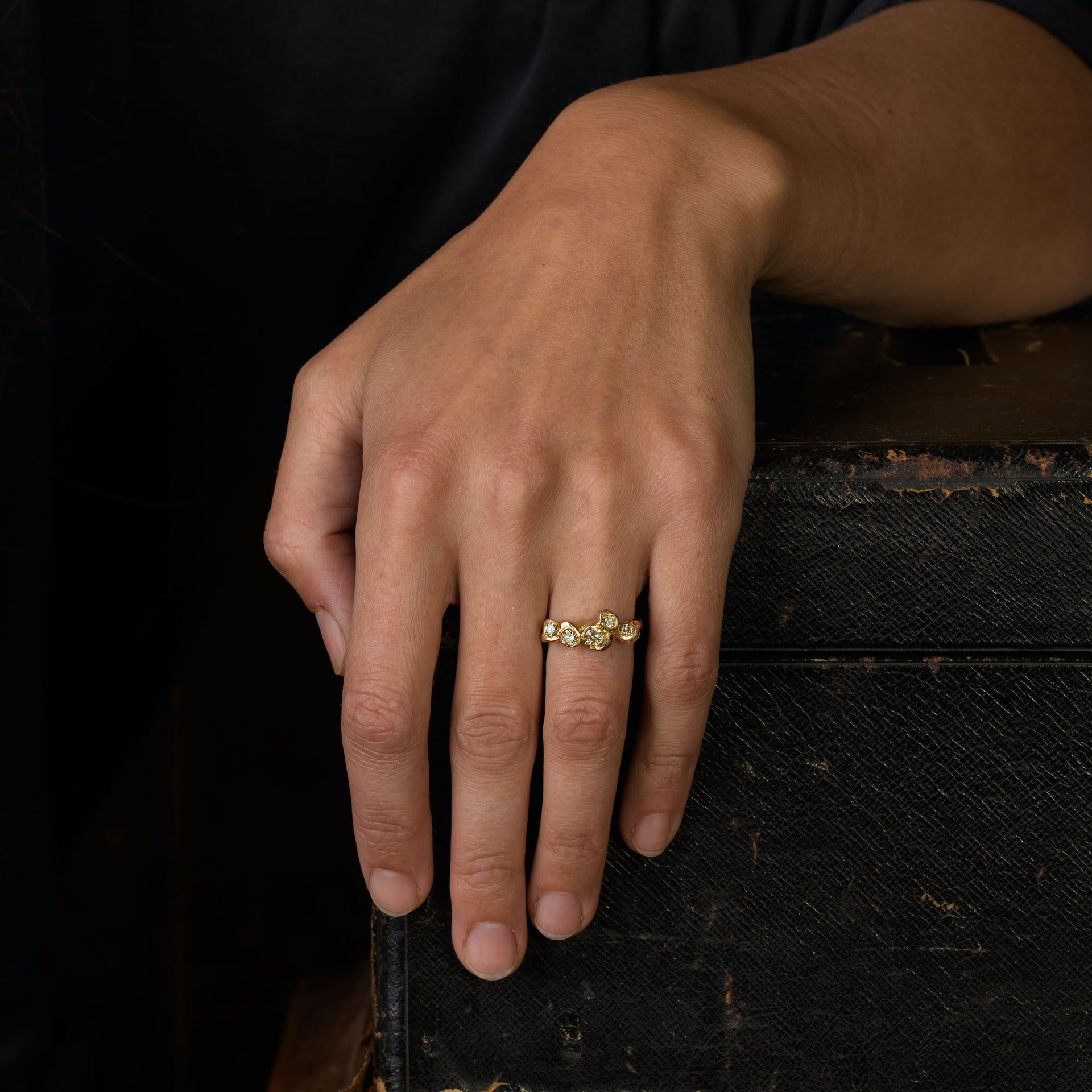 Rosy Shallows Ring Size R 1/2
