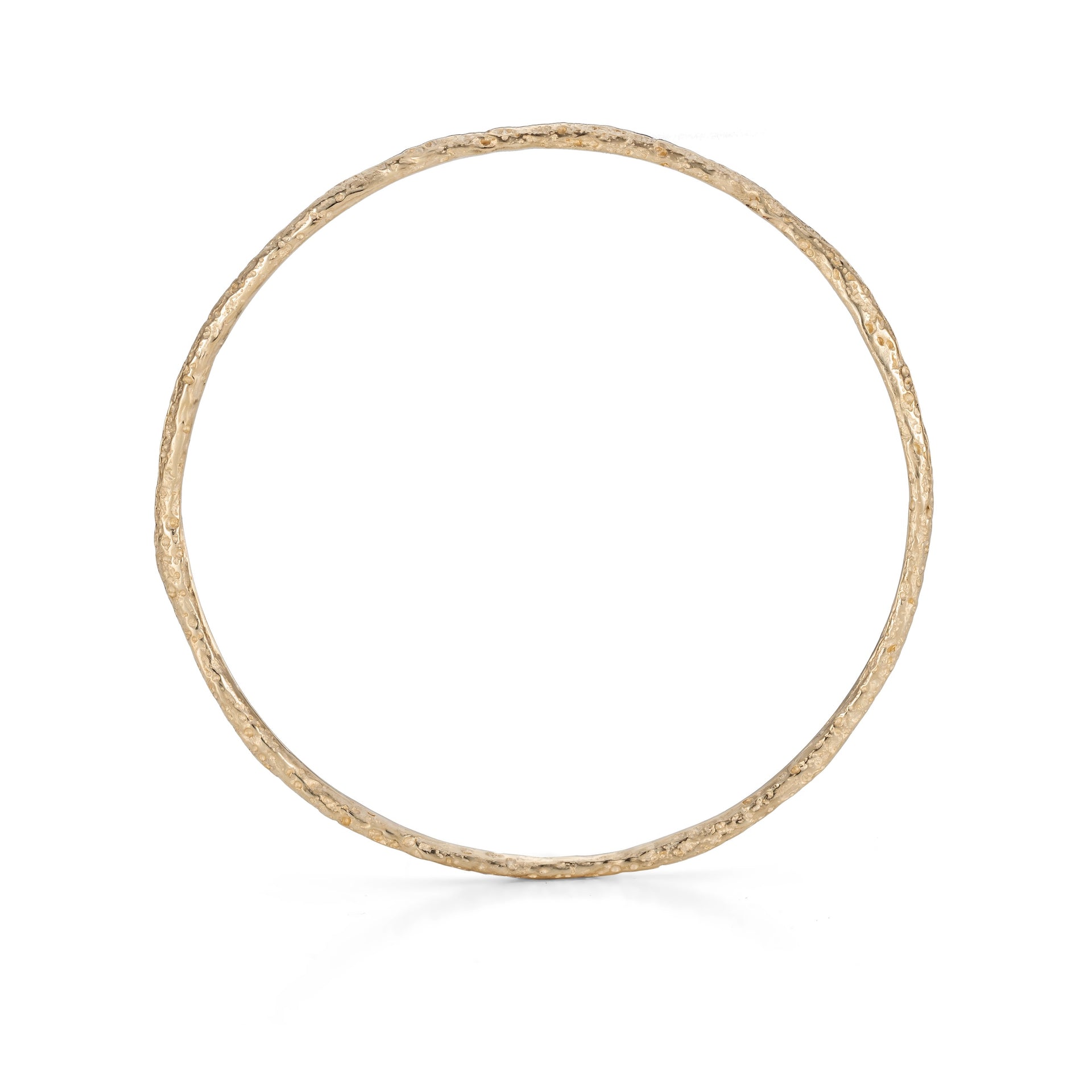 Rounded Urchin Bangle 9ct Gold