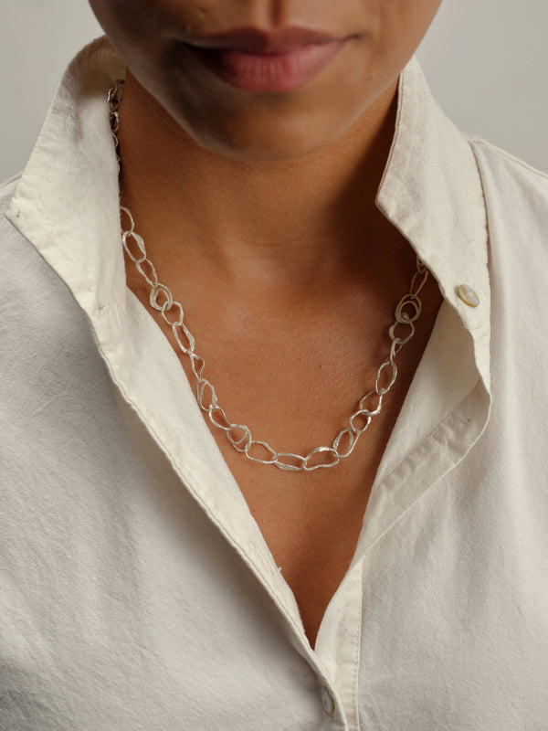 Pebble Drawing Necklace