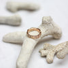 Cockle Medium Ring 9ct Rose Gold Size R 1/2
