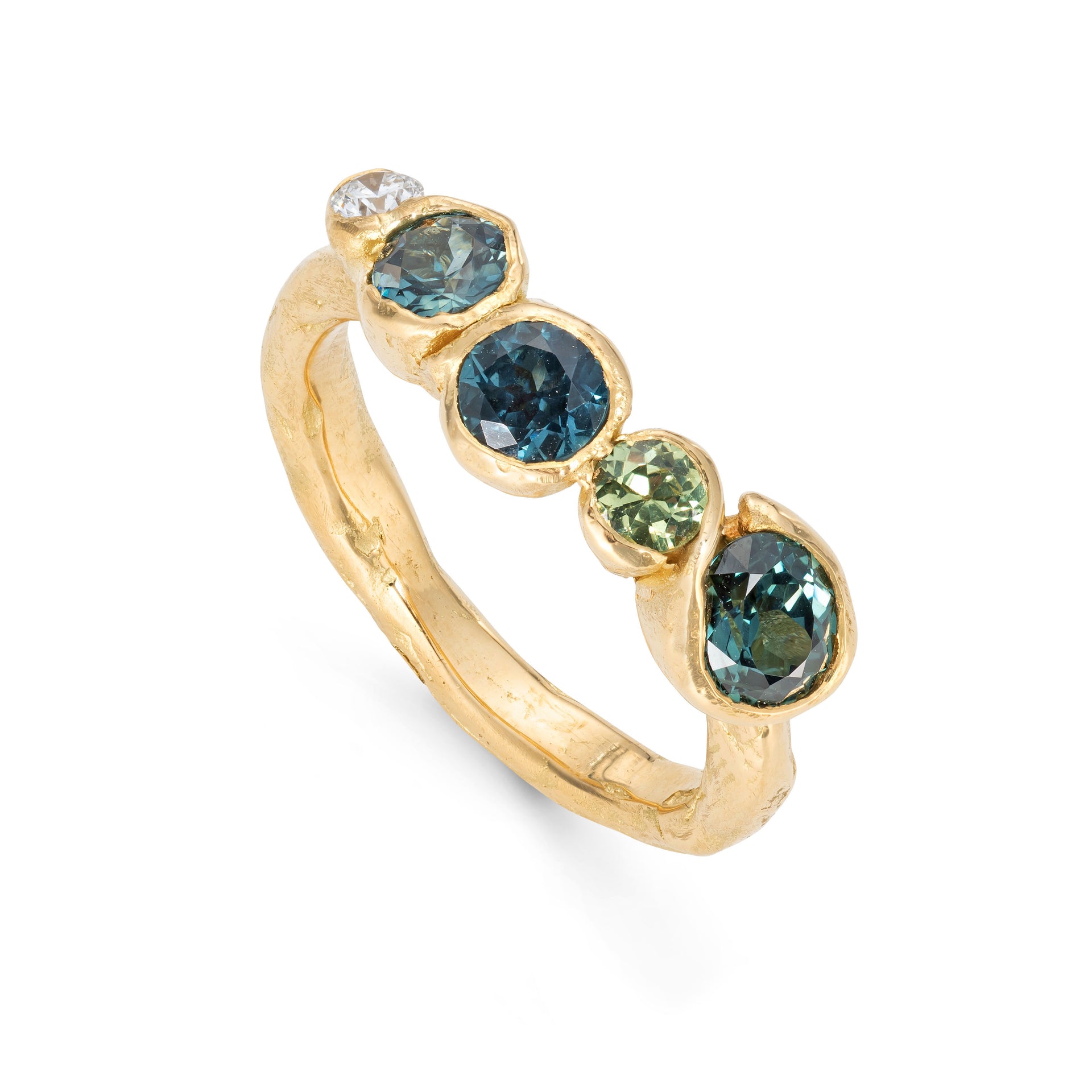 Sapphire Shoal Ring Stack