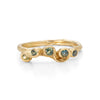 Sea Green Sapphire Palmata Ring