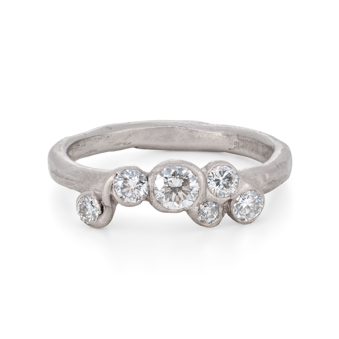 All White Sea Whip Ring Size K