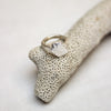 Rock Slab Sample Ring Silver Size R