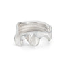 Statement silver ring made using the Japanese Mitsuro technique. By Emily Nixon