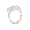 Statement silver ring made using the Japanese Mitsuro technique. By Emily Nixon
