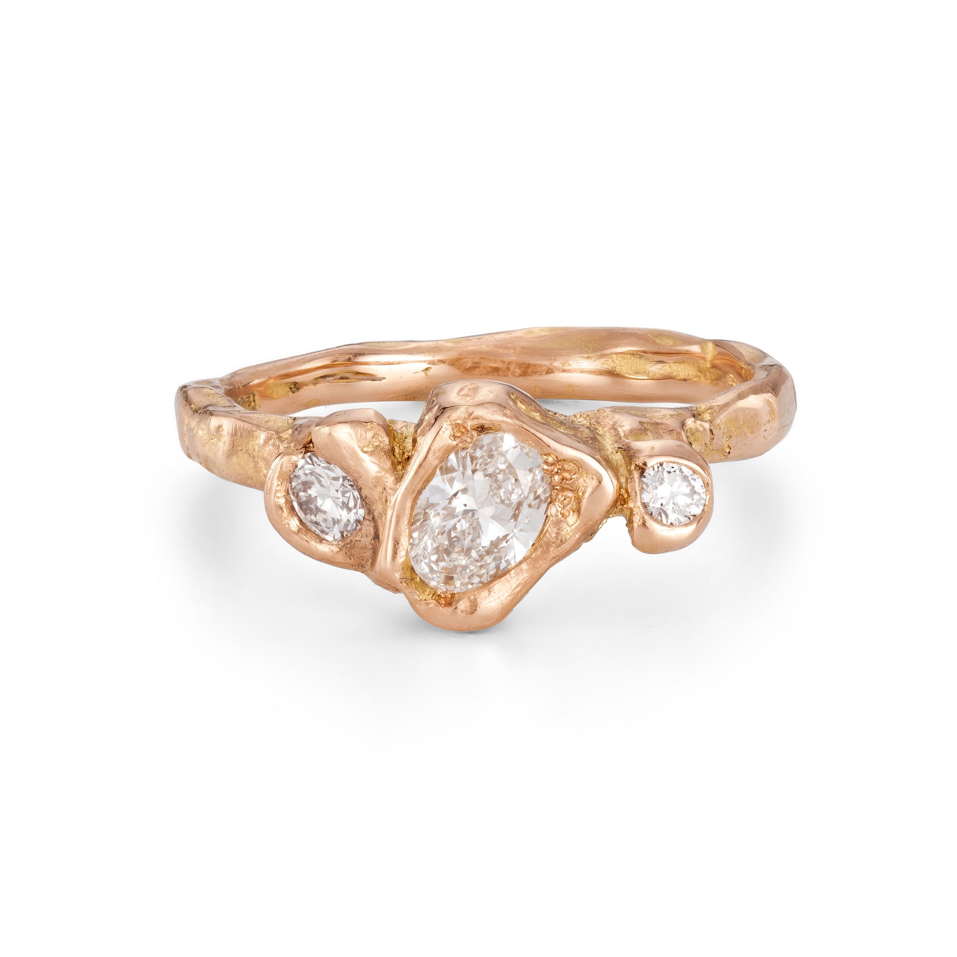 Crest White Rose Adakite East Ring