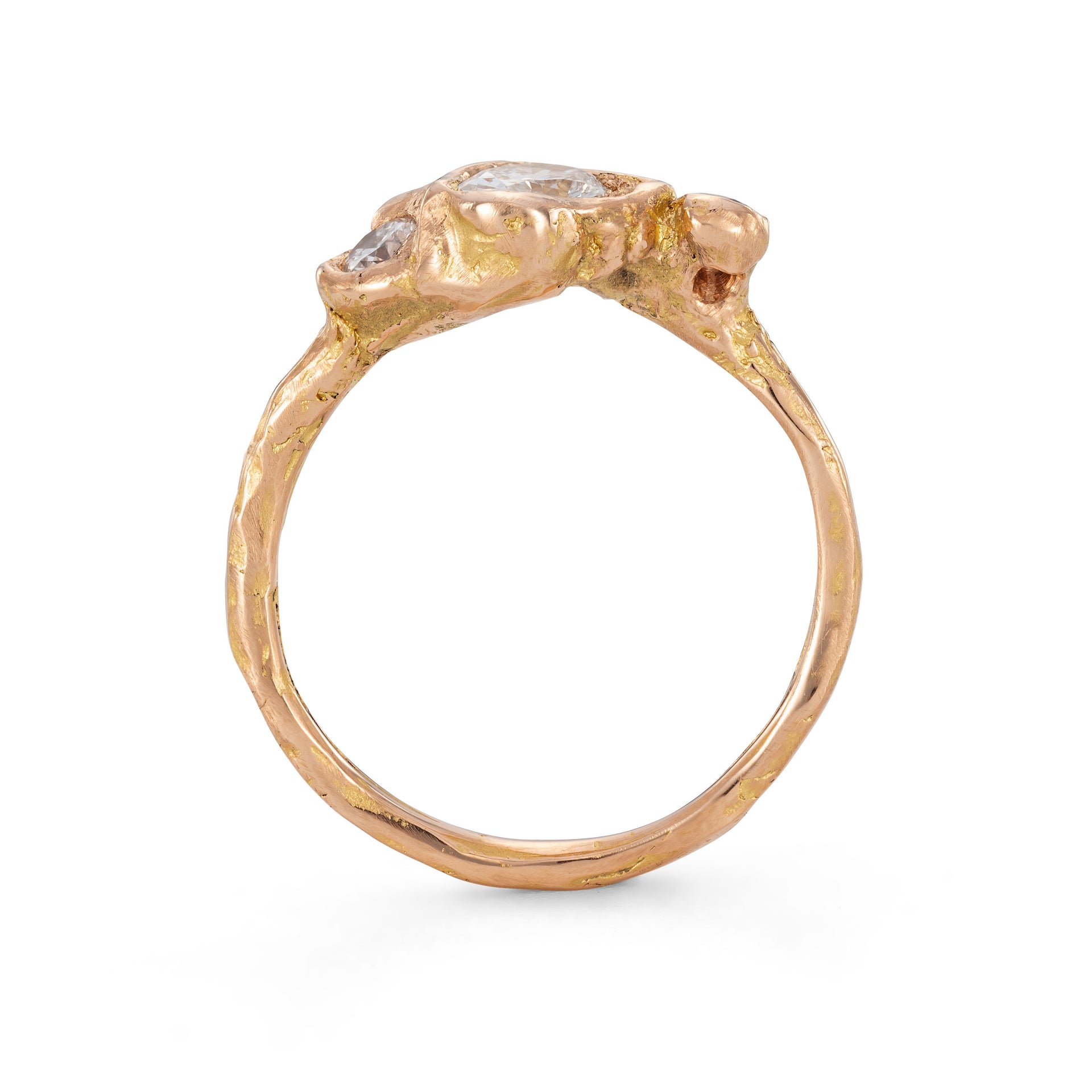 Crest White Rose Adakite East Ring