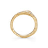 Crest White Half Channel Ring