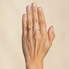 Crest White Half Channel Ring