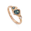 Teal Rose Adakite East Ring