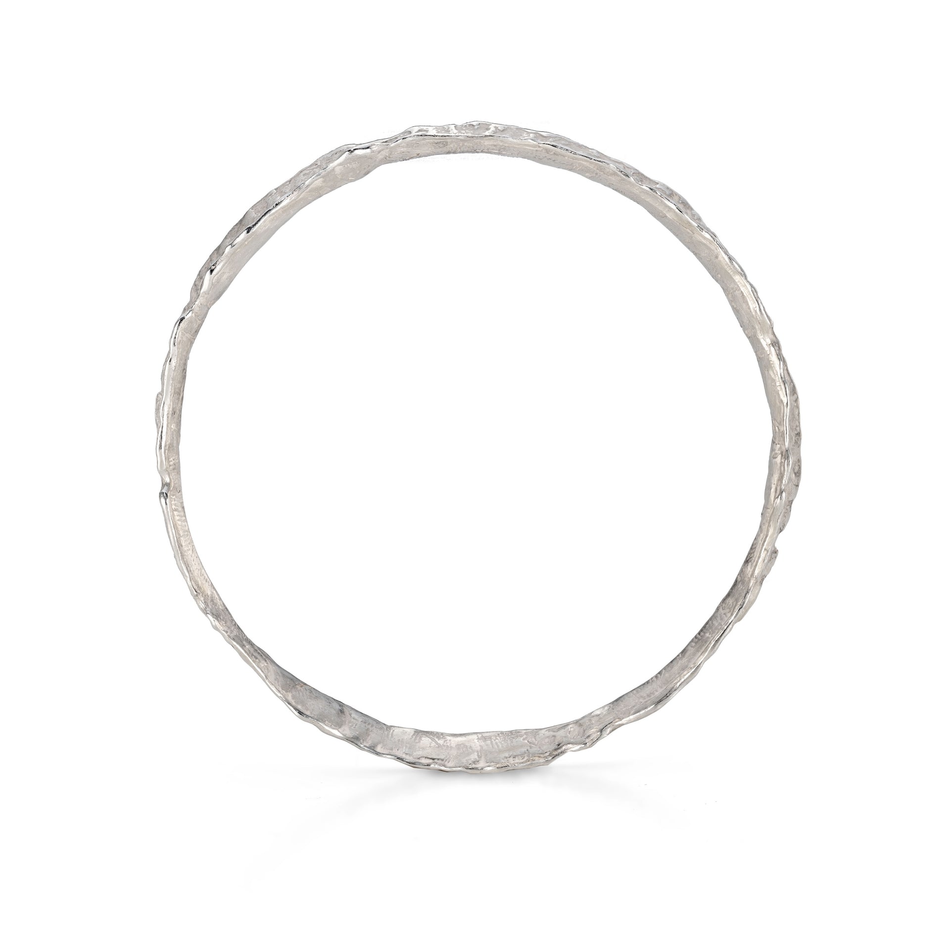 Wave Bangle Silver