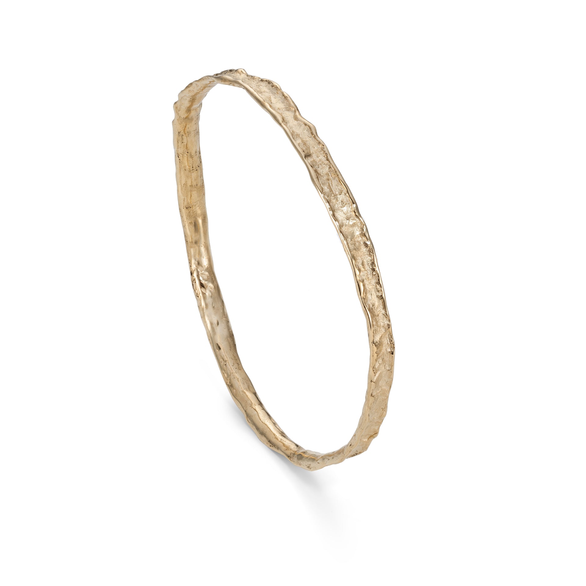 Wave Fine Bangle 9ct Gold