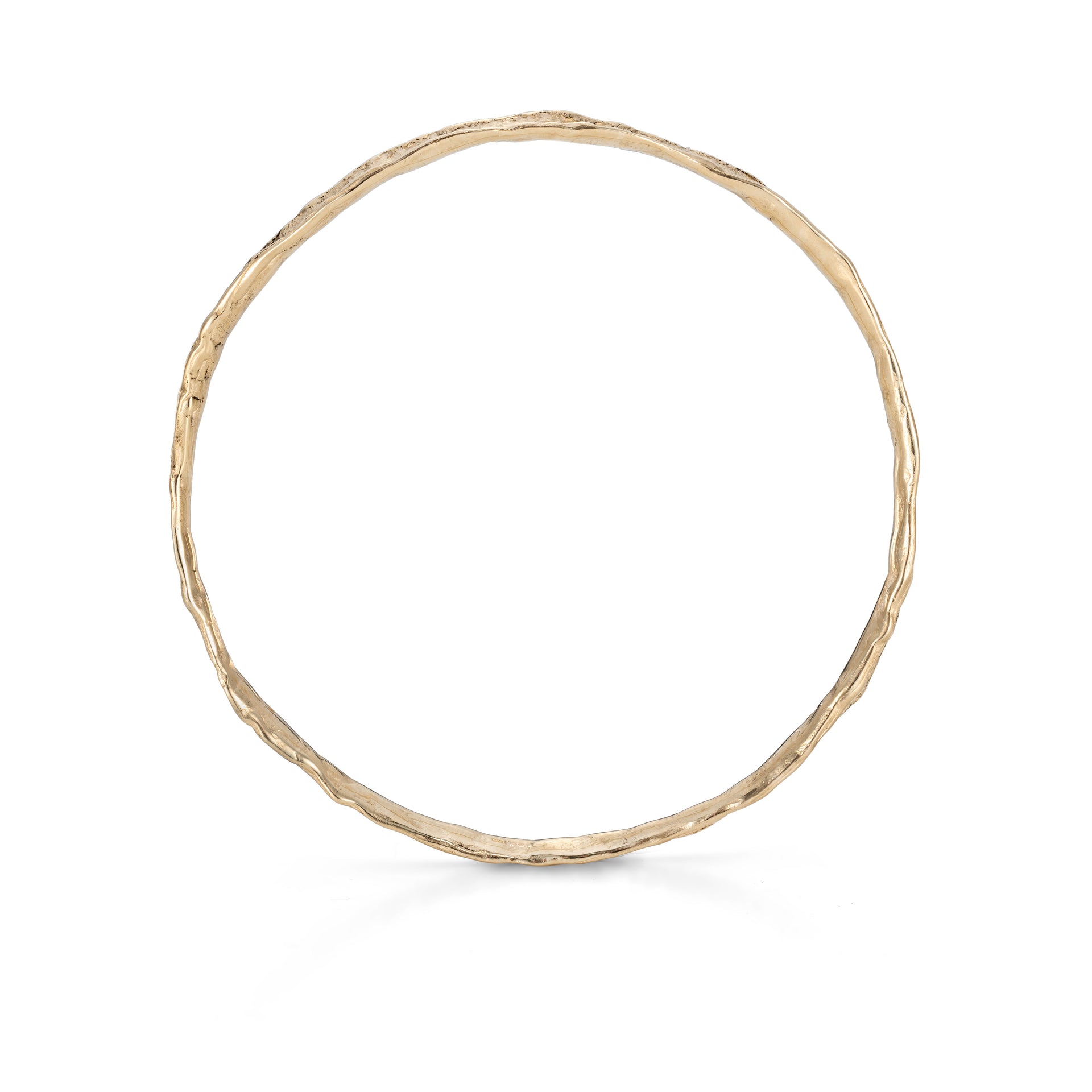 Wave Fine Bangle 9ct Gold