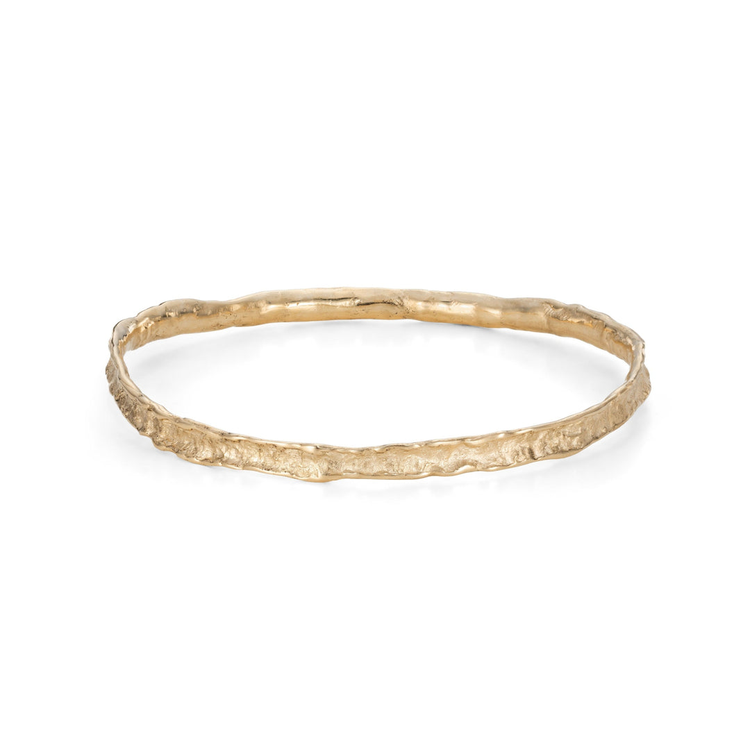 Wave Fine Bangle 9ct Gold