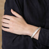 Wave Bangle Silver