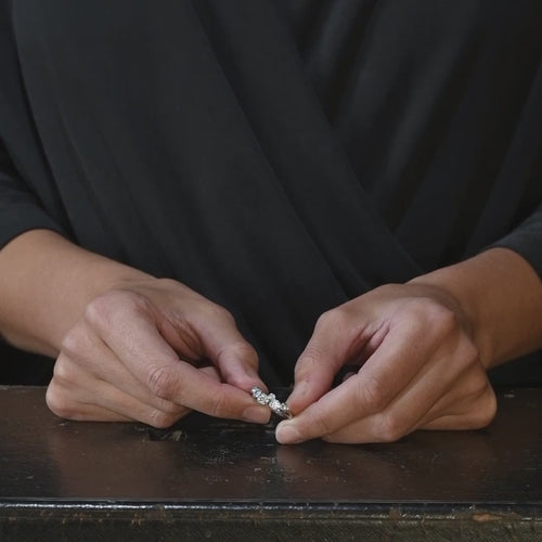 All White Sea Sorrel Ring