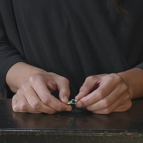 Ocean Stone Adakite Ring