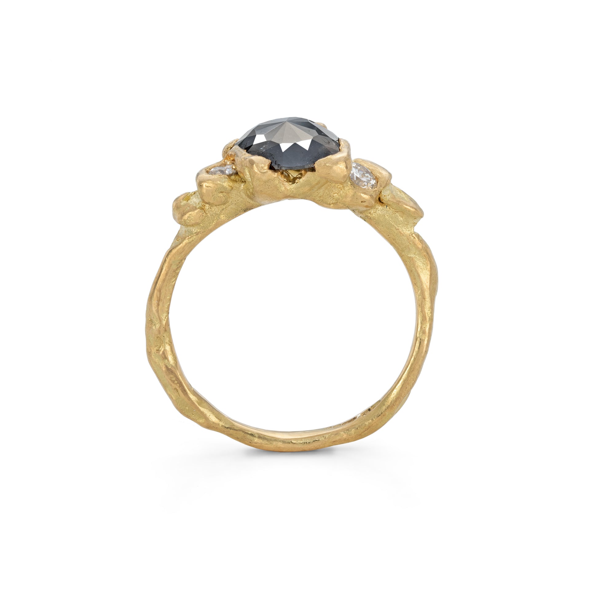 One-Of-A-Kind Rose Cut Diamond Isle Ring Size R