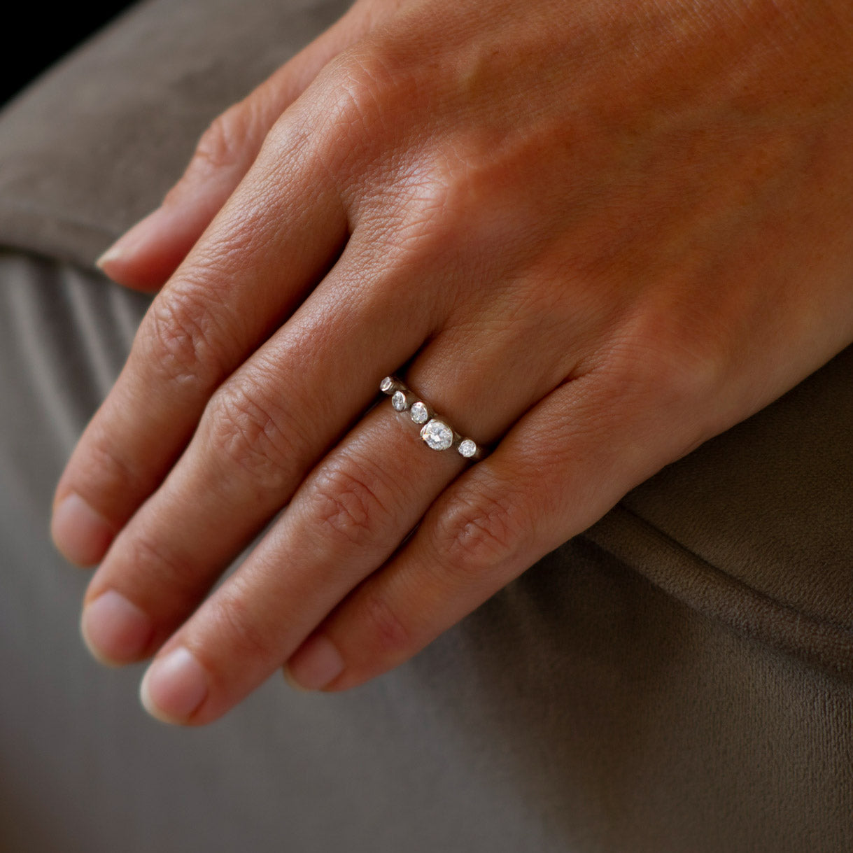 Platinum Diamond Handmade Engagement Ring Emily Nixon