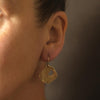 Adder Stone Drop Earrings in 9ct Rose Gold, handmade in Cornwall.