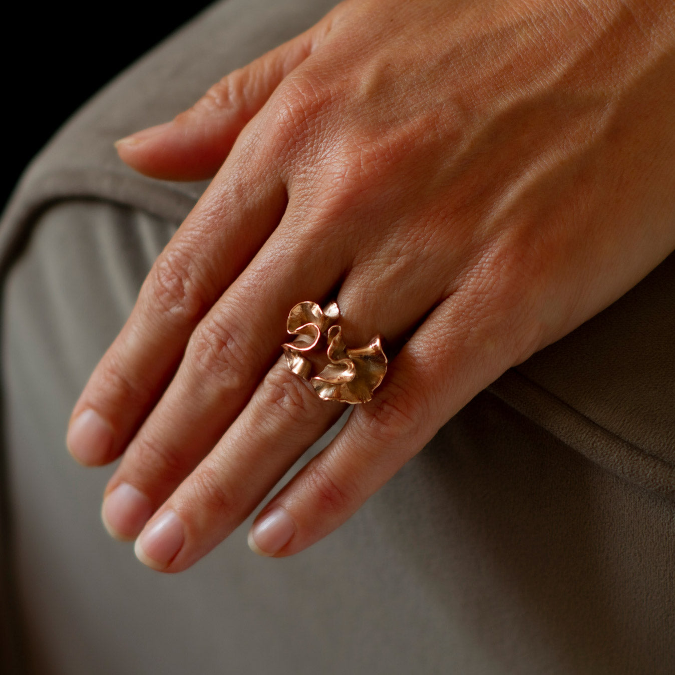 Kelp Ring 9ct Rose Gold