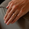 Urchin Heavy Ring 9ct Rose Gold Size M 1/2