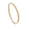 Simple 9ct yellow gold bangle with Cockle texture